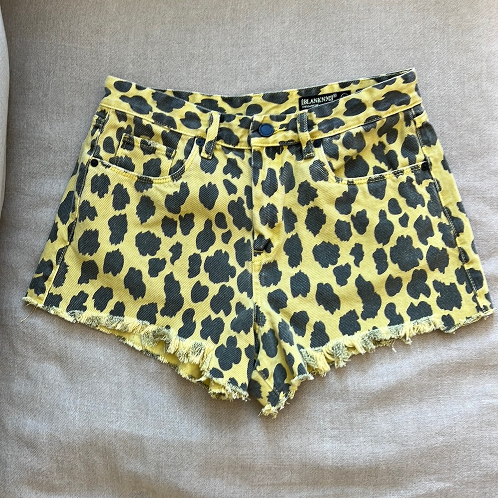 Blank NYC vintage leopard print shorts